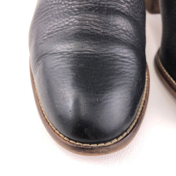 Madewell The Billie Black Leather Ankle Booties 7 - Picture 13 of 16